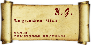 Margrandner Gida névjegykártya
